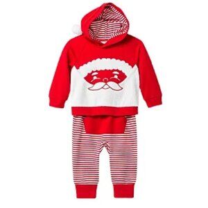NEW Cat & Jack 2 Piece Santa Claus Hooded Shirt Pants Set Outfit Hoodie Boys NWT